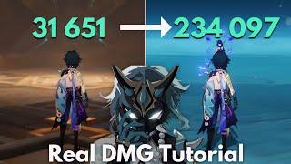 C0 XIAO Real DMG Tutorial!! Increase Xiao's DMG!! [Genshin Impact]