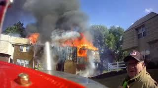 Truck 50 Assist to Station 66 on 2 Alarm Apartment Building Fire *Ride Along and Helmet Cam*