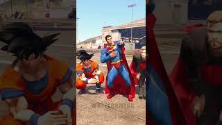 GTA 5 Superman vs Falling cars, Who is Powerful? #shorts