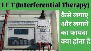 IFT Machine physiotherapy, interferential current therapy, Back pain