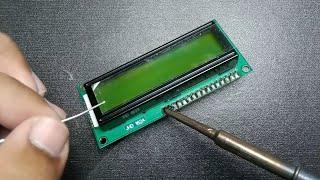 How to solder and connect i2c module with 16*2 LCD || Techie Lagan