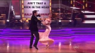 Karina Smirnoff and Ralph Macchio Foxtrot