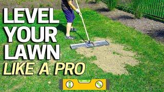 How to LEVEL your LAWN / Tool for Sand Soil / Peat Top Dressing