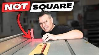 DeWalt Table Saw Fence Not Square?  Here's the Quick Fix!