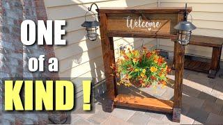 DIY Porch Welcome Stand ~ Woodworking Projects That Sell!