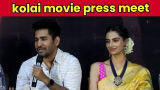 vijay antony speech latest speech kolai movie press meet