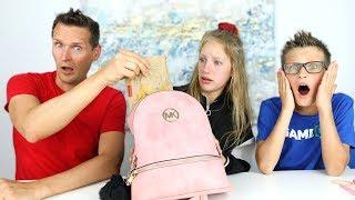 My Dad Reacts To What Is Inside My Bag!
