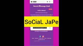 Secret Messages Link or Anonymous Message link 2022 | SoCiaL JaPe