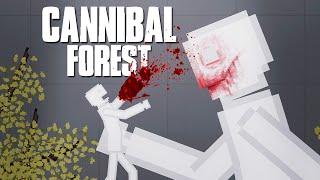 There's a Cannibal Human lives in The Forest [Cannibalism Mod]