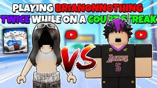 @brianonnothing TRIES TO TAKE MY COURT STREAK TWICE?! (Roblox Basketball)