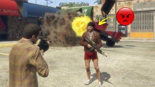 GTA 5 - What Happens If You Destroy Protagonist's Car ? (Franklin, Michael, Trevor)