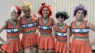 BNHA Boys Do a Cheer (My Hero Academia Cosplay Skit)