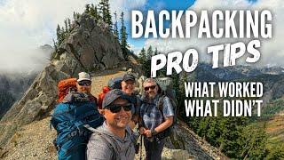 Backpacking PRO TIPS   // Lessons Learned, MVPs, and things to Skip!