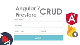 Angular 7 CRUD using Firestore