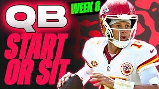  WEEK 8 QB MUST Start/Sit Analysis!  | 2024 Fantasy Football Advice