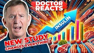 NEW STUDY! Protein Spikes Insulin MORE Than Carbs? - Doctor Reacts