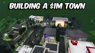 BUILDING A $1M TOWN in 1 HOUR on BLOXBURG