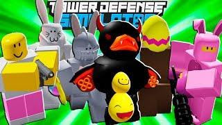 EASTER UPDATE SPRING EVENT! Tower Of Eggs + MONSTER DUCK BOSS IS INSANE Tower Defense Simulator