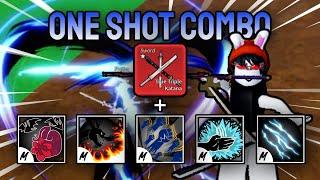 TRUE TRIPLE KATANA ONE SHOT COMBO WITH BEST V2 MELEE | Blox Fruits | 30M Bounty