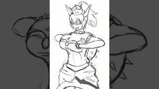 Giantess Bowsette time lapse