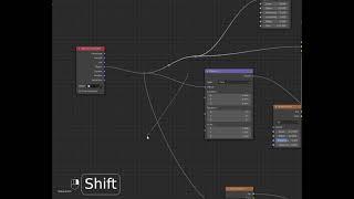 Some Useful keys in shader editor  (Blender)