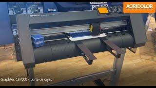 Plotter de corte Graphtec CE7000, corte de cajas para empaques.