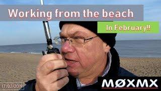 Working HF from the beach in February