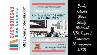 NTA UGC NET Notes, Books, ebooks, pdf and study Material