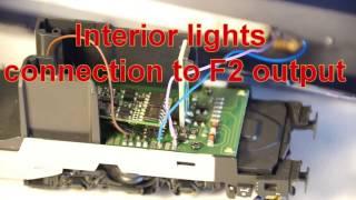 Roco Railjet decoder installation and interior lights