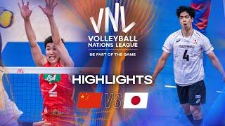 China  vs. Japan   - Highlights | Week 1 | Men's VNL 2025