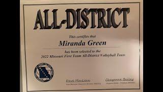 First Team All-District Manda's favorite kills 2022