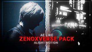 Zeno style Pack Alight motion Preset/Xml(cc, shake,zooms,wm)