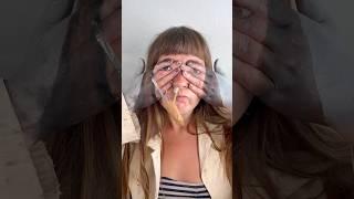 Painting my face with my nose! #youtubeshorts #shortsfeed #shorts #painting #artist #art #painter
