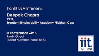 PanIIT USA Interview with Deepak Chopra