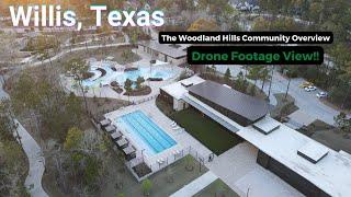 The Woodland Hills | Neighborhood Walk-Through | Willis, Texas | Aerial View of Amenities & Schools