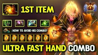 ULTRA FAST HAND COMBO MID Invoker OC + Refresher Orb Build 100% Show no Mercy 7.37d DotA 2