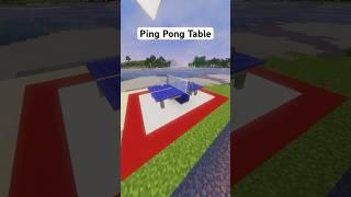 Ping Pong Table in Minecraft Tutorial #shorts