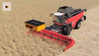Self driving combine harvester  The Cognitive Agro Pilot autonomous driving system in action