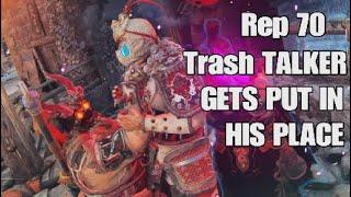 For Honor (trolling) Rep 70 Trash Talker & Gets Destroyed