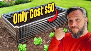 Build a 4x8 Raised Garden Bed for $50! This Hack Makes it Stronger With No Wood (almost)