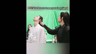 Xiao Zhan Really Love To Tease Wang Yibo  #wangyibo #xiaozhan #yizhan