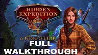 Hidden Expedition 21 FULL Game - A King's Line  Walkthrough