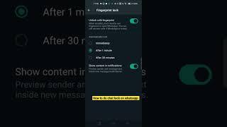 How to do chat lock on whatsapp? How to enable fingerprint lock in WhatsApp