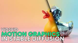 Motion Graphics with Stable Diffusion - Video to Video