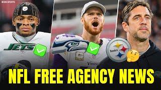 NFL Free Agency Day 1 LIVE PT 2: Latest news, trades & rumors | Aaron Rodgers, Sam Darnold Updates