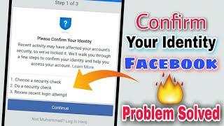 How To Fix Please Confirm Your Identity Facebook Problem Solve || Approve Loggin On Computer