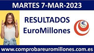 Resultado del sorteo EuroMillones del 7 de marzo de 2023