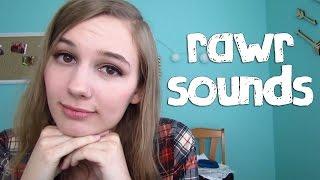 [BINAURAL ASMR] Rawr Sounds :3 ("like a kitty cat / dinosaur / lion")