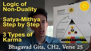 25. Logic of Non-Duality (Satya-Mithya) - 3 Types of Karma – Bhagavad Gita, Chapter 2, Verse 25