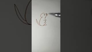 draw mouse with NB #saitsfying art #easydraw #respect #shortvideo #creativity #challenge